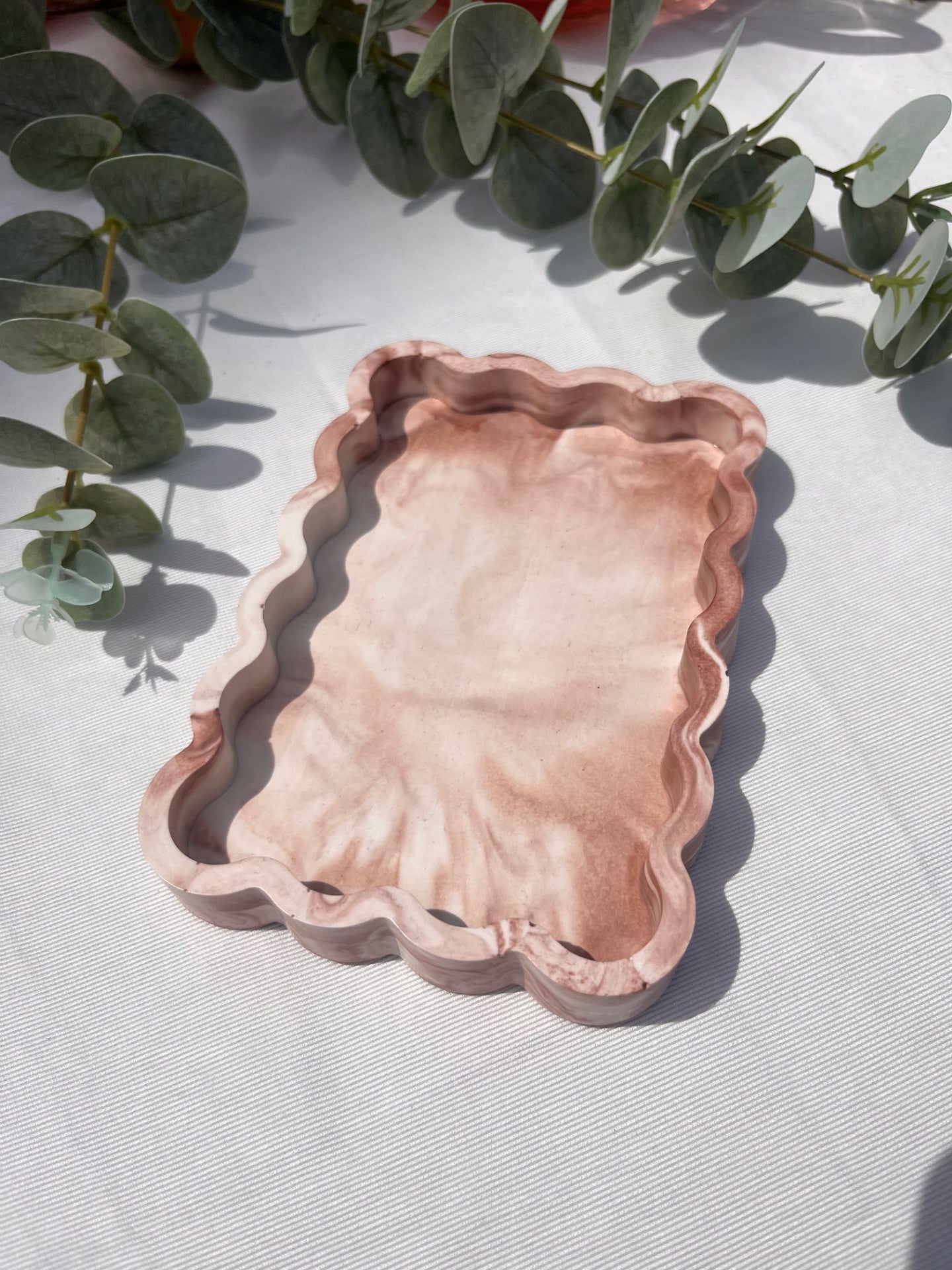 Bruin marble schaaltje