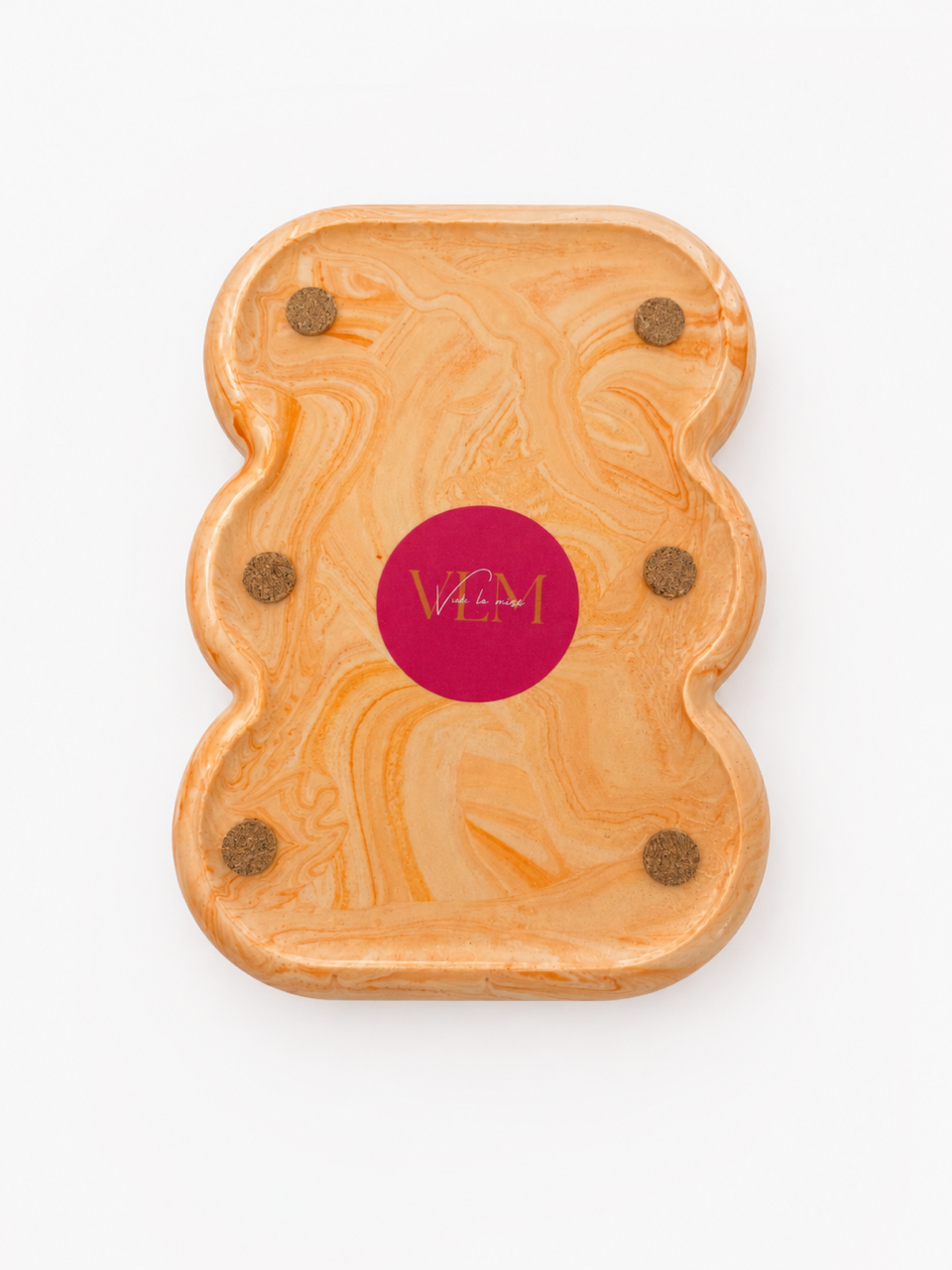 Oranje marble schaaltje